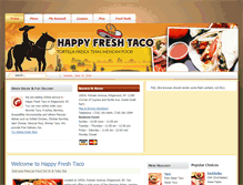 Tablet Screenshot of happyfreshtaco.com